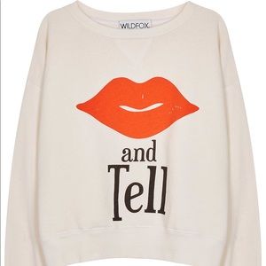 Wildfox Kiss and Tell sweatshirt